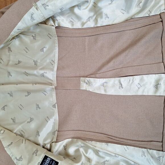 Vintage 70s Camel Tan 2 Button Sport Coat Blazer Jacket Men 41 R Neutral Retro - Picture 8 of 10